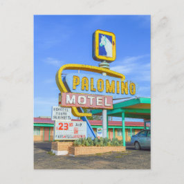 Palomino Motel Bord, Route 66, Tucumcari, NM Briefkaart