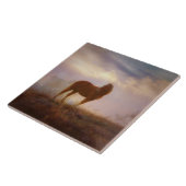  Palomino Mustang Art Tegel Tegeltje (Zijkant)