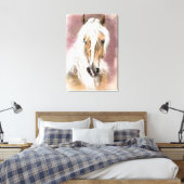 Palomino Paard Canvas Print (Insitu (Slaapkamer))