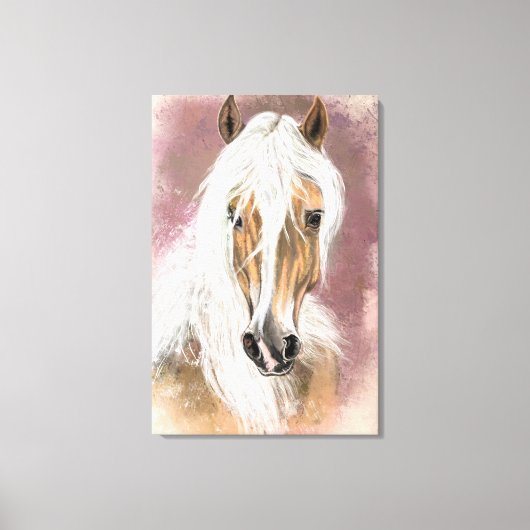 Palomino Paard Canvas Print (Voorkant)