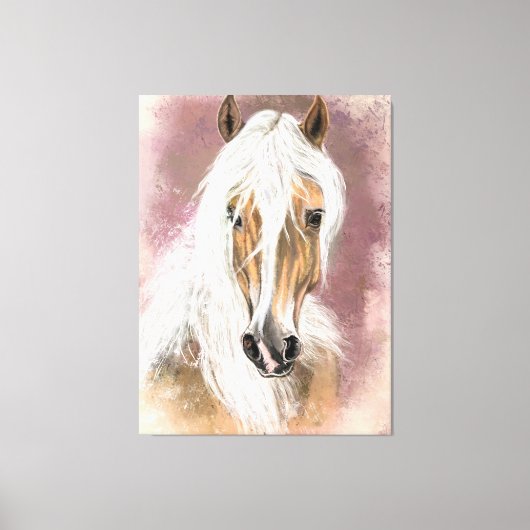 Palomino Paard Canvas Print (Voorkant)