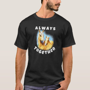 Palomino Paard Paard Altijd Samen Palomino T-shirt