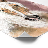 Palomino Paard Poster - Schilderij (Hoek)