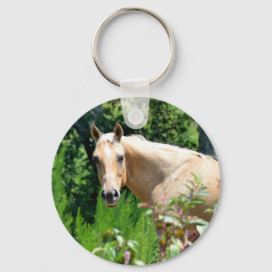Palomino paard sleutelhanger