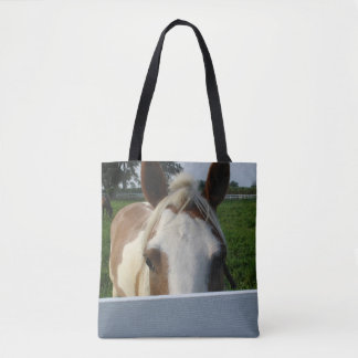 Palomino Paard Speelt Kiekeboe Tote Bag