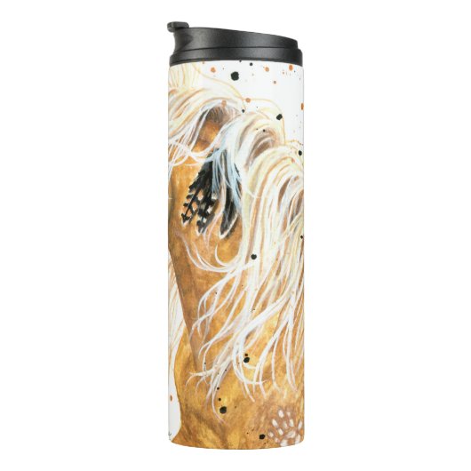 Palomino-paard van Bihrle Thermosbeker (Geroteerd rechts)