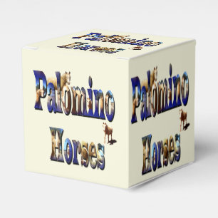 Palomino Paarden Beeld Logo, Bedankdoosjes
