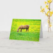 Palomino-paardenbloem Paradise Note Kaart (Gele Bloem)