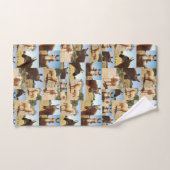 Palomino Paardenfotocollage, diastheekdoekset Bad Handdoek (Handdoek)