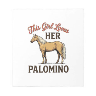 Palomino Paardenliefhebber Vintage Gravure T-Shirt Notitieblok