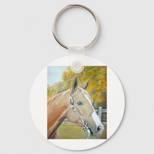 Palomino, Paardenpastel Sleutelhanger (Voorkant)