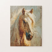 Palomino Paardenportret Legpuzzel (Verticaal)
