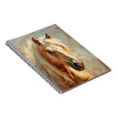 Palomino Paardenportret Notitieboek (Rechterzijde)