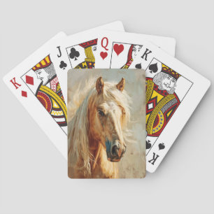 Palomino Paardenportret Pokerkaarten