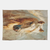 Palomino Paardenportret Theedoek (Horizontaal)