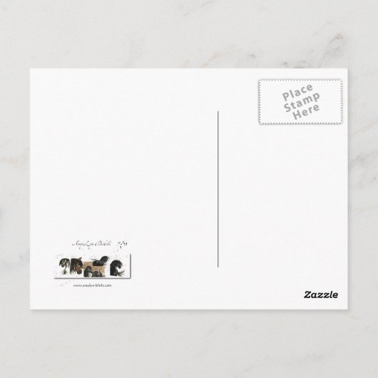 Palomino Paint Majestic van BiHrLe Briefkaart (Achterkant)