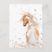 Palomino Paint Majestic van BiHrLe Briefkaart (Voorkant)