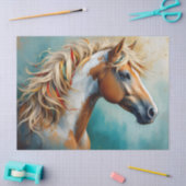 Palomino Paint Mustang Portret Tissuepapier (Craft)