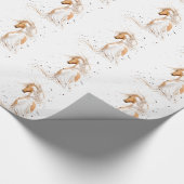 Palomino Paint Pinto Horse - BiHrLe-rapping Paper Cadeaupapier (Hoek)