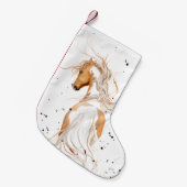 Palomino Paint Pony van Bihrle Kerststaart Kleine Kerstsok (Voorkant (Hangend))