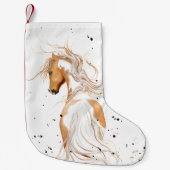 Palomino Paint Pony van Bihrle Kerststaart Kleine Kerstsok (Voorkant)