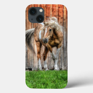 Palomino Paint Stallion en Barn voor paardenliefhe Case-Mate iPhone Case