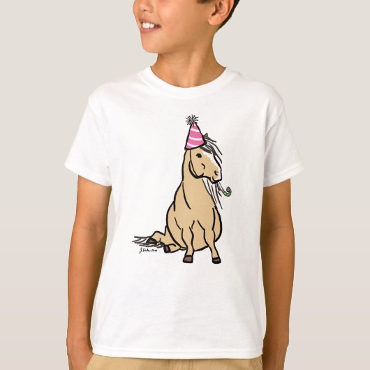 Palomino Party Pony T-shirt (Voorkant)
