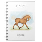 Palomino Personalized Horse/Pony Owner's Journal Notitieboek (Voorkant)