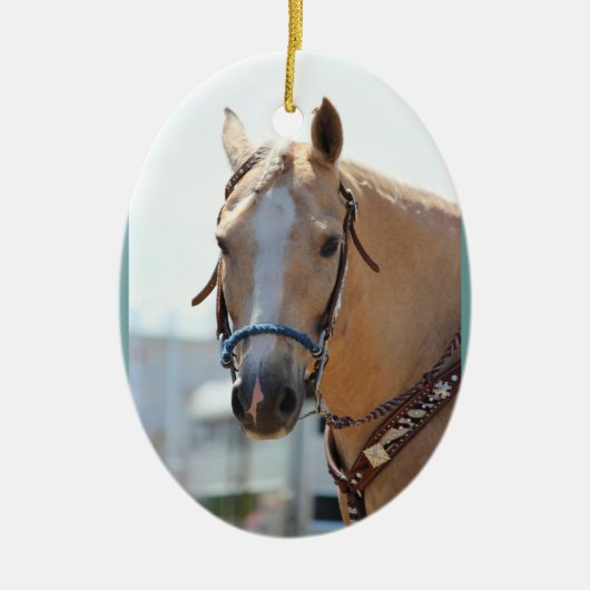 Palomino Pic Keramisch Ornament (Voorkant)