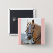 Palomino Pic Vierkante Button 5,1 Cm (Voorkant /achterkant)