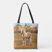 Palomino Pinto Quarter Horse Paint Stallion Tote Bag (Achterkant)