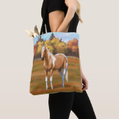 Palomino Pinto Quarter Horse Paint Stallion Tote Bag (Dichtbij)