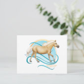 Palomino Quarter Horse Briefkaart (Staand voorkant)