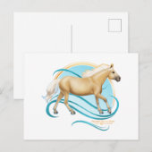 Palomino Quarter Horse Briefkaart (Voorkant / Achterkant)