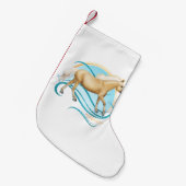 Palomino Quarter Horse Kleine Kerstsok (Voorkant (Hangend))