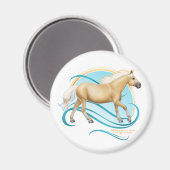 Palomino Quarter Horse Magneet (Voorkant / Achterkant)