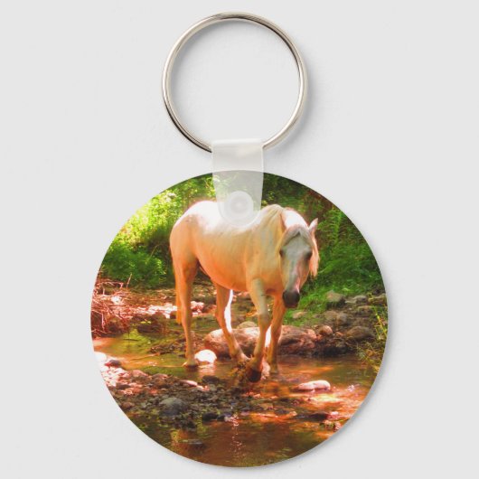 Palomino Quarter Horse Sleutelhanger (Voorkant)