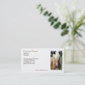 Palomino Quarter Horse Visitekaartje (Staand voorkant)