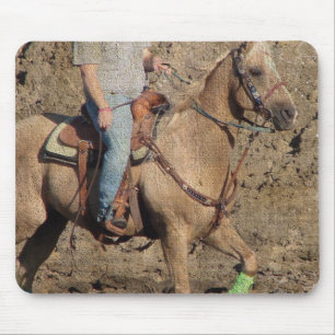 Palomino Rodeo Paard Opwarming Grunge Muismat