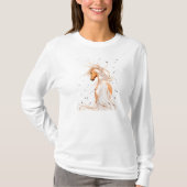 Palomino schilderpaard door Shirt met gal (Voorkant)