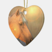 Palomino Sunset Horse Ornament (Links)