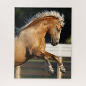 Palomino Tennessee Walker Stallion Rearing Legpuzzel (Verticaal)