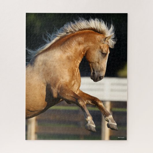 Palomino Tennessee Walker Stallion Rearing Legpuzzel (Verticaal)