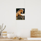 Palomino Tennessee Walker Stallion Rearing Poster (Keuken)