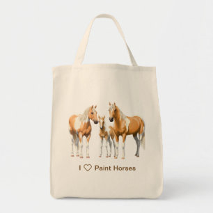 Palomino verf kwartpaarden bij sneeuw tote bag