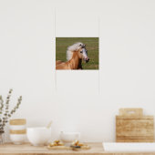Palomino Welsh Pony Headhot Mane Flow Poster (Keuken)