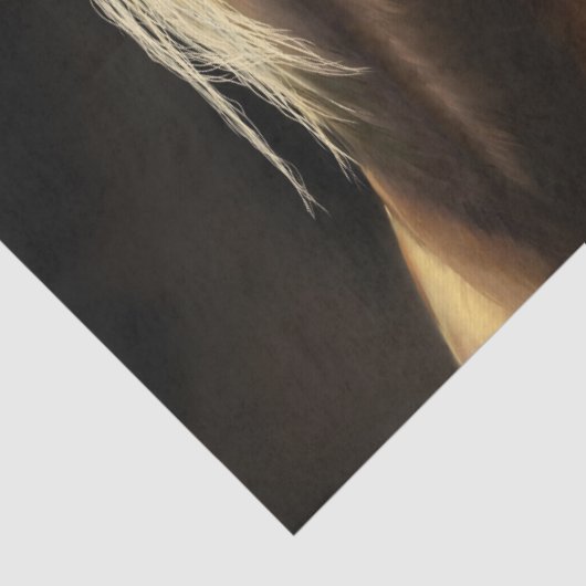 Palomino Wild Horse Painting Tissuepapier (Detail)