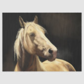Palomino Wild Horse Painting Tissuepapier (Voorkant)