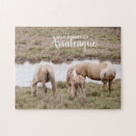 Palomino Wilde Ponies van Assateague Legpuzzel