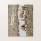 Palomino Wilde Ponies van Assateague Legpuzzel (Verticaal)